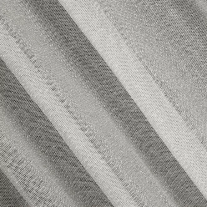 L72/3 Firana szyta na taśmie 5 cm naturalna z półprzezroczystej tkaniny o lekkim połysku, wykończona obciążnikiem