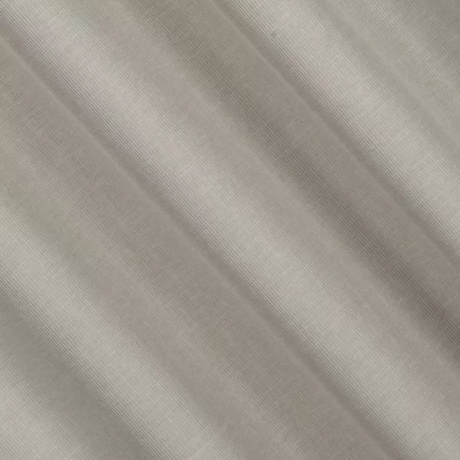 L136/2 Zasłona szyta na taśmie 5 cm szarobeżowa z gładkiej, przyjemnej w dotyku tkaniny z efektem melanżu