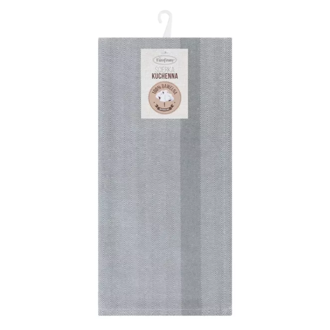 Ściereczka kuchenna 50x70 cm bawełniana kolor srebrny 200 g/m2 OLIVIA