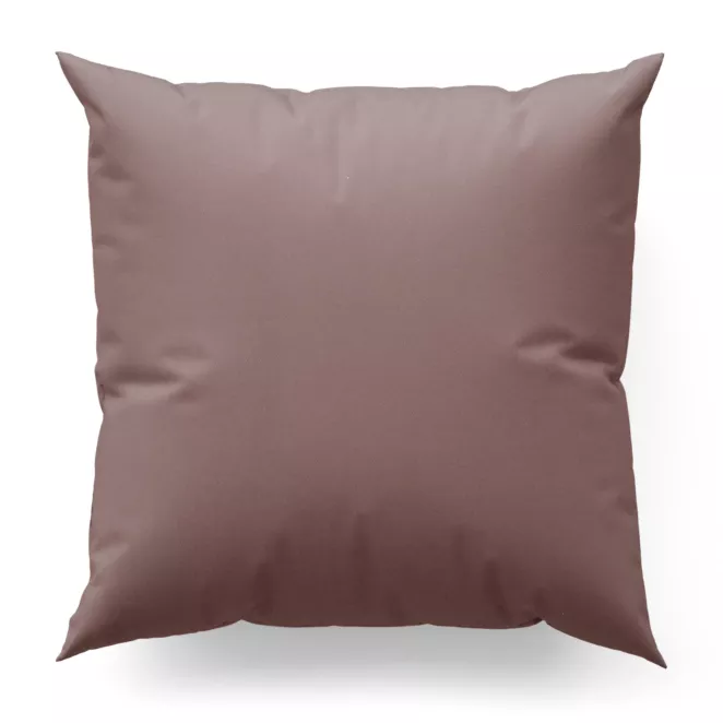 Poszewka szyta pudrowo różowa z gładkiej tkaniny typu dimout