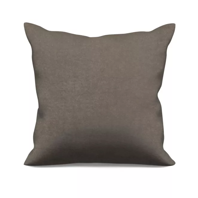 Poszewka szyta ADESSA grafitowa z miękkiej tkaniny o welurowej strukturze
