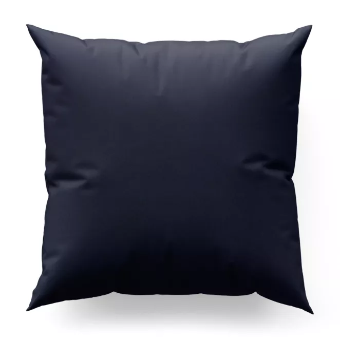 Poszewka szyta ADESSA granatowa z miękkiej tkaniny o welurowej strukturze