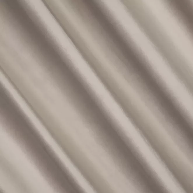 P277/42 Zasłona szyta na taśmie 5 cm jasnobrązowa z miękkiej półmatowej tkaniny welwetowej