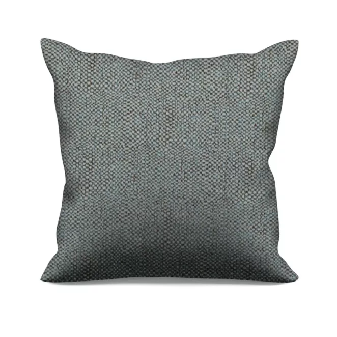 Poszewka szyta jasnoturkusowo turkusowa z miękkiej tkaniny z efektem melanżu