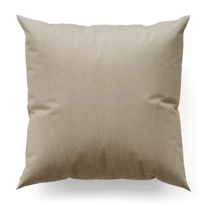 Poszewka na wymiar ciemnobeżowa z tkaniny strukturalnej z delikatnym połyskiem