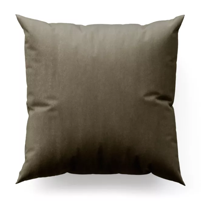 Poszewka szyta SAFARI jasnobrązowa z miękkiej welwetowej tkaniny z połyskiem