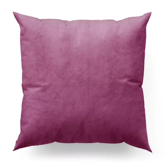 Poszewka szyta WALDO amarantowa ze szlachetnej grubej tkaniny welwetowej o gramaturze 400g/m2