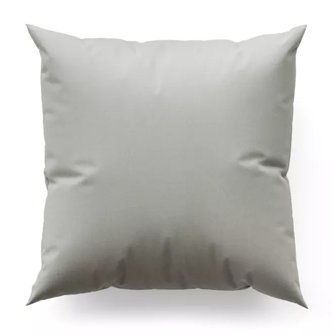 Poszewka szyta kremowa z gładkiego, matowego welwetu