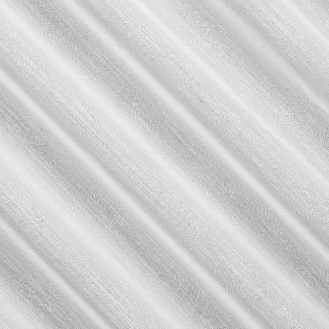 R217/3 Firana szyta na taśmie 5 cm biała z delikatnej tkaniny o luźnym splocie, wykończona obciążnikiem