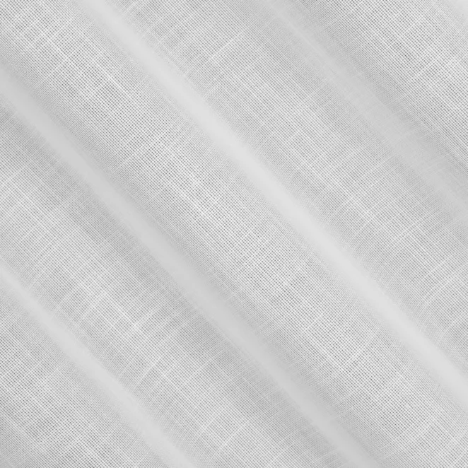 L82/2 Firana szyta na taśmie 5 cm naturalna z gęsto tkanej matowej etaminy o naturalnym splocie