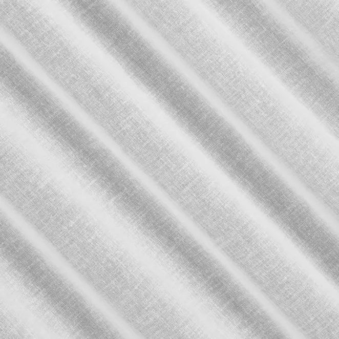 H246/6 Firana szyta na taśmie 5 cm biała z delikatnej, grubszej etaminy wykończonej obciążnikiem