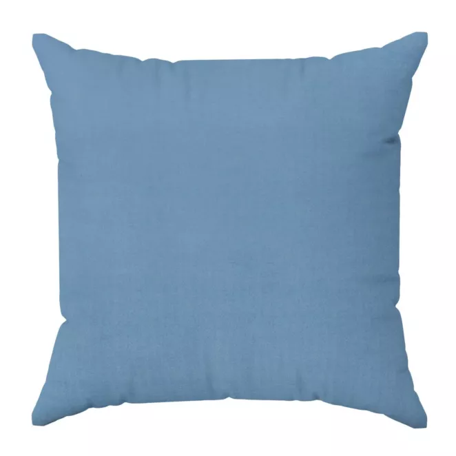 Poszewka szyta DORA - HIT ciemnoniebieska z miękkiej tkaniny o welurowej strukturze