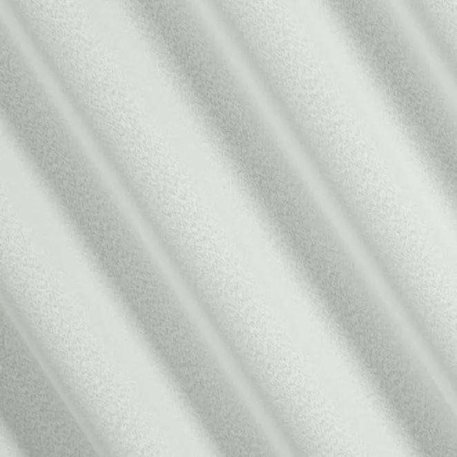 P278/6 Firana szyta na taśmie 5 cm naturalna z tkaniny z efektem deszczyku i lekkim połyskiem, wykończona obciążnikiem