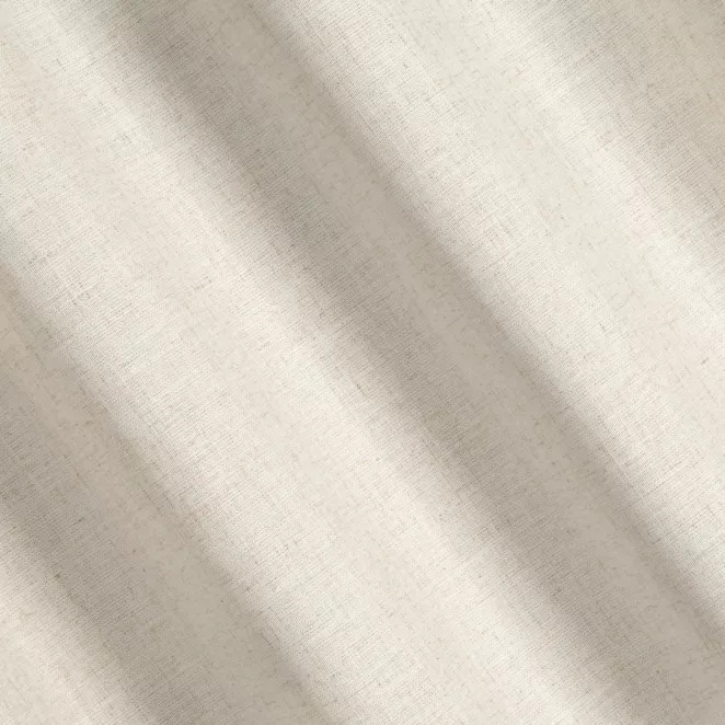 H232/2 Zasłona szyta na taśmie 5 cm jasnobeżowa z tkaniny o naturalnym splocie z dodatkiem lnu