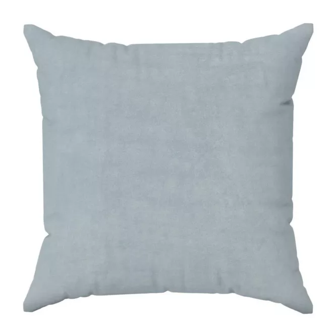 Poszewka szyta ENYA srebrna z miękkiej półmatowej tkaniny welwetowej