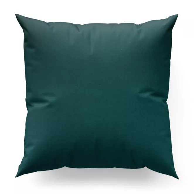 Poszewka szyta DORA - HIT turkusowa z miękkiej tkaniny o welurowej strukturze