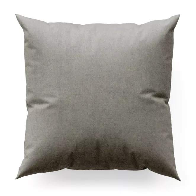 Poszewka szyta szara z miękkiej w dotyku tkaniny szenilowej