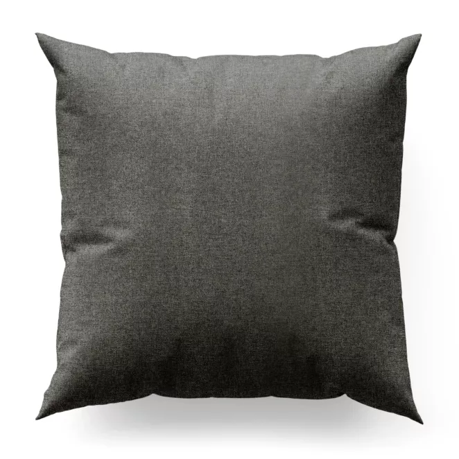 Poszewka na wymiar stalowa o naturalnym charakterze, z widocznym, ozdobnym splotem