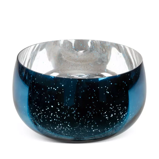 Misa MOLLY ze szkła artystycznego granatowo-srebrna