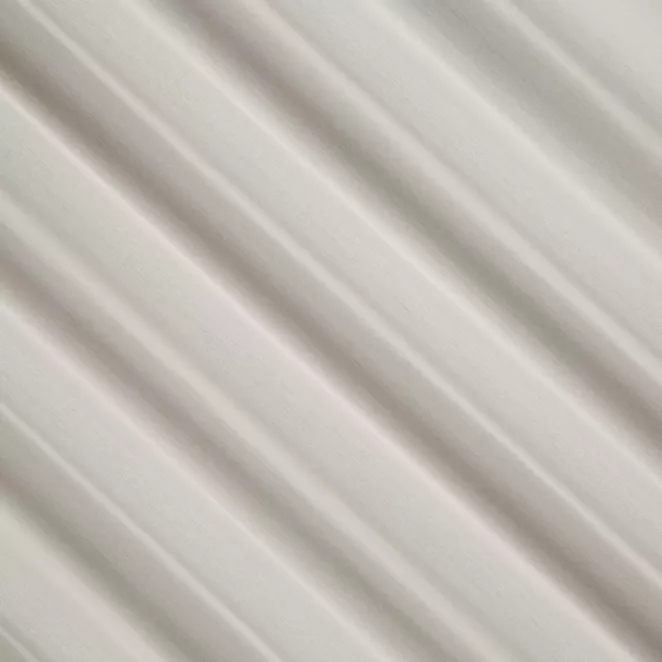 R217/5 Firana szyta na taśmie 5 cm kremowa z delikatnej matowej tkaniny, wykończonej obciążnikiem