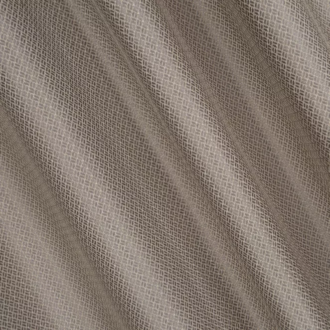 P240/4 Zasłona szyta na taśmie 5 cm srebrno złota z tkaniny w drobny dwukolorowy przeplatany wzór