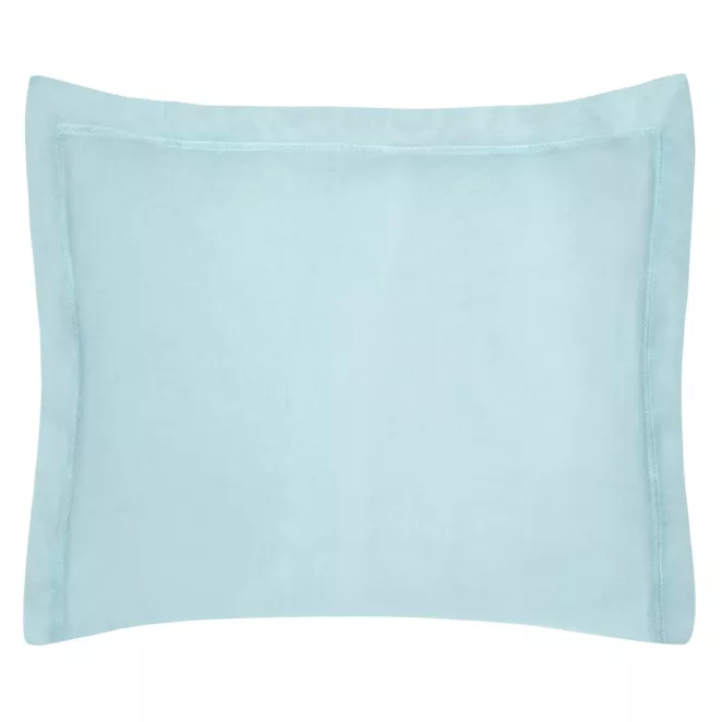 Poszewka na poduszkę 70x90 cm bawełniana błękitna z satynowym połyskiem NOVA COLOUR