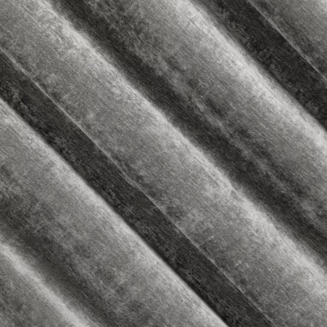 L194/5 Zasłona szyta na taśmie 5 cm stalowa z miękkiej w dotyku tkaniny szenilowej