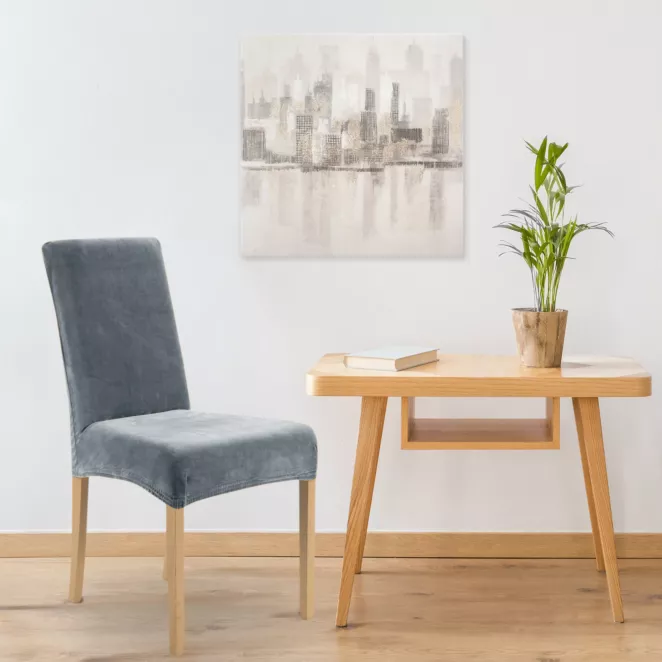 DESIGN 91 Pokrowiec na krzesło welwetowy nie wchłaniający wilgoci