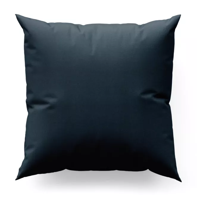 Poszewka szyta DORA - HIT granatowa z miękkiej tkaniny o welurowej strukturze