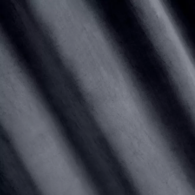 P277/20 Zasłona szyta na taśmie 5 cm ENYA popielata z miękkiej półmatowej tkaniny welwetowej