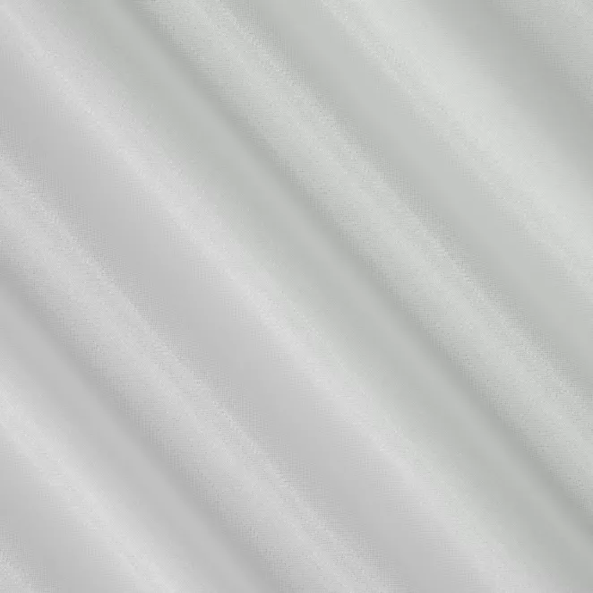 M100/2 Zasłona szyta na taśmie 5 cm FAUZIA kremowo srebrna z gładkiej tkaniny przeplatanej błyszczącą lureksową nicią Italissima Eva Minge