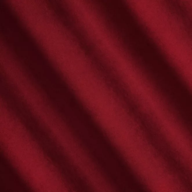 L56/15 Zasłona szyta na taśmie 5 cm ADESSA bordowa z miękkiej tkaniny o welurowej strukturze