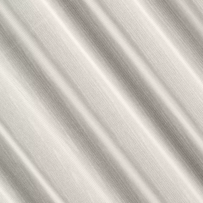 E16/6 Firana szyta na taśmie 5 cm perłowa z miękkiej tkaniny o lekkim splocie i delikatnym połysku, wykończona obciążnikiem