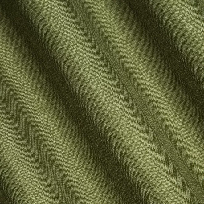 P300/2 Zasłona szyta na taśmie 5 cm zielona z tkaniny zaciemniającej typu dimout o naturalnym splocie, z efektem melanżu