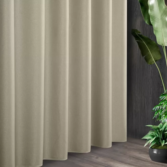 Tkanina zasłonowa błyszcząca z  drobnym strukturalnym wzorem