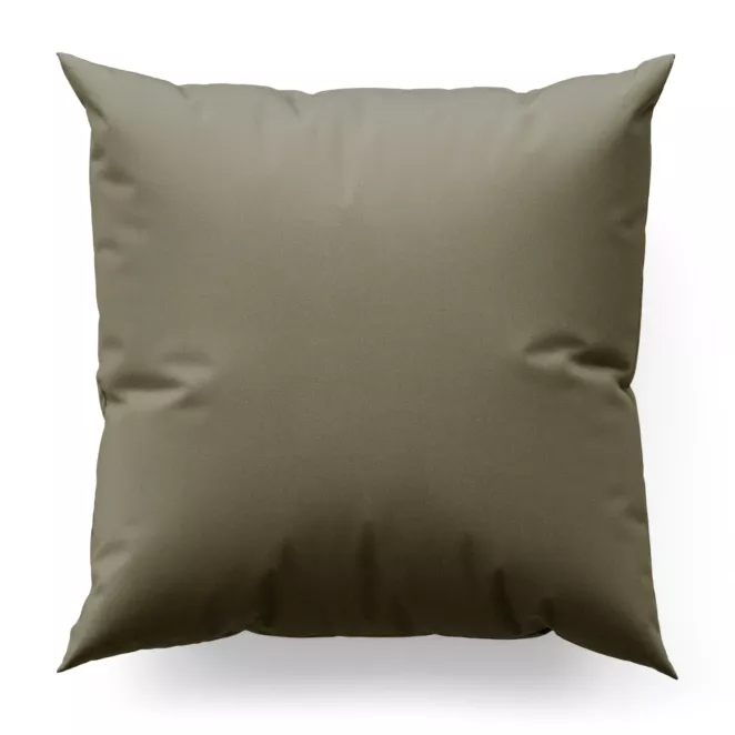 Poszewka szyta jasnobrązowa z gładkiej tkaniny typu blackout