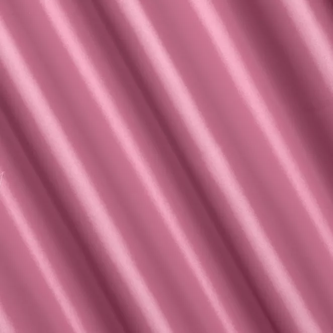 P179/19 Zasłona szyta na taśmie 5 cm różowa z gładkiej zaciemniającej tkaniny typu dimout