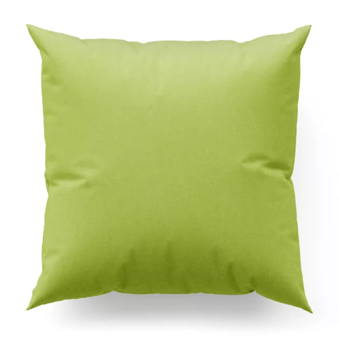 Poszewka szyta oliwkowa z miękkiej tkaniny o welurowej strukturze