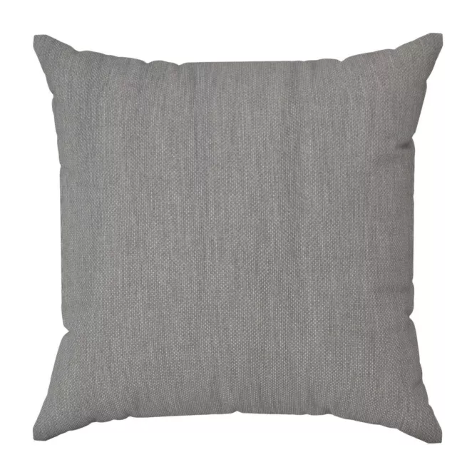 Poszewka szyta grafitowa z strukturalnej tkaniny o naturalnym splocie