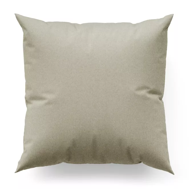 Poszewka szyta srebrna z tkaniny o naturalnym splocie w stylu eko