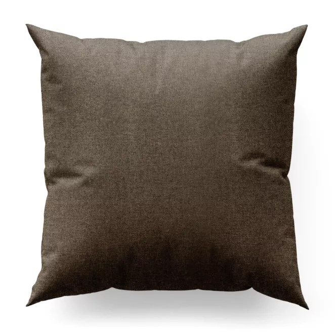 Poszewka na wymiar jasnobrązowa o naturalnym charakterze, z widocznym, ozdobnym splotem