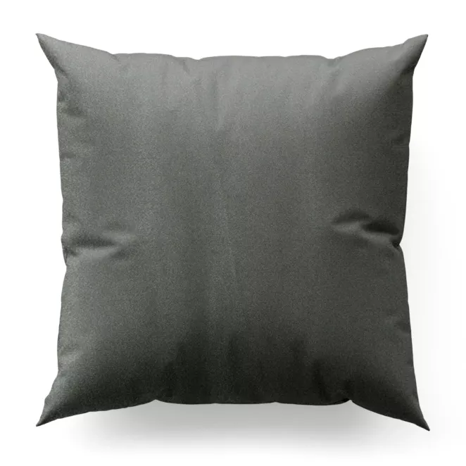 Poszewka szyta stalowa z błyszczącej tkaniny zaciemniającej
