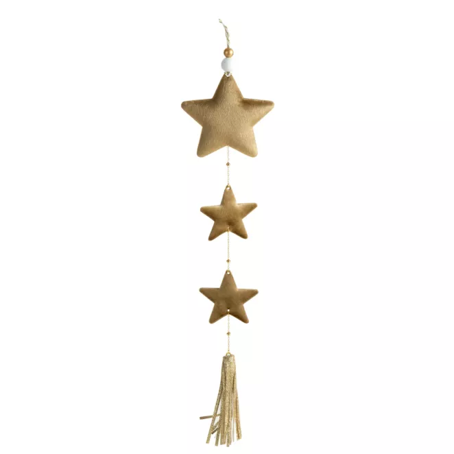 Ozdoba choinkowa GWIAZDKI z miękkiej welwetowej tkaniny