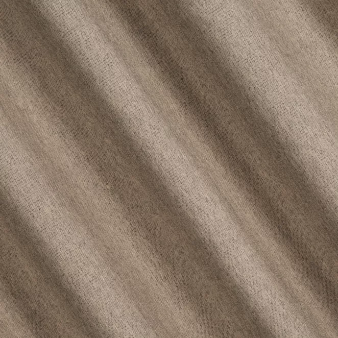 P285/3 Zasłona szyta na taśmie 5 cm brązowa z tkaniny o melanżowej strukturze