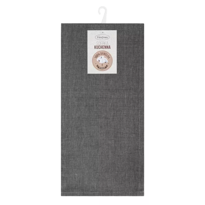Komplet ściereczek kuchennych 2szt 50x70 cm bawełniany kolor stalowy zdobionych w pasy 200 g/m2KARIN