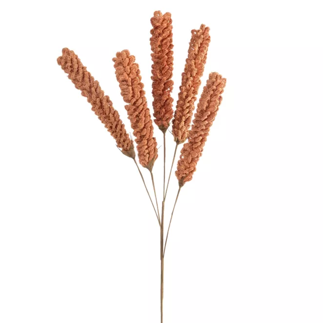 Kwiat sztuczny brązowy z plastycznej pianki foamiran 90 cm