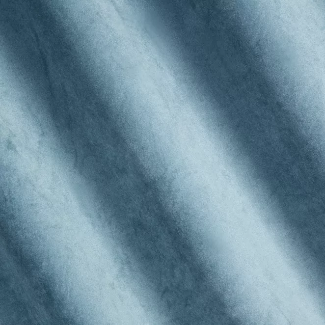 L126/2 Zasłona szyta na taśmie 5 cm WALDO niebieska ze szlachetnej grubej tkaniny welwetowej o gramaturze 400g/m2