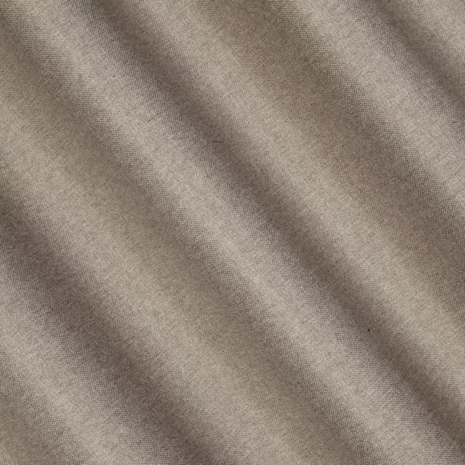 R215/7 Zasłona szyta na taśmie 5 cm jasnobrązowa z tkaniny typu dimout o średnim stopniu zaciemnienia