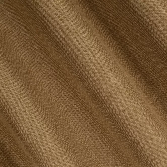 L180/17 Zasłona szyta na taśmie 5 cm złota z tkaniny zaciemniającej typu dimout o naturalnym splocie, z efektem melanżu