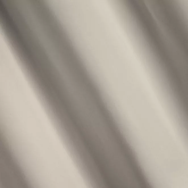 L107/4 Zasłona szyta na taśmie 5 cm beżowa z gładkiej tkaniny zaciemniającej typu dimout